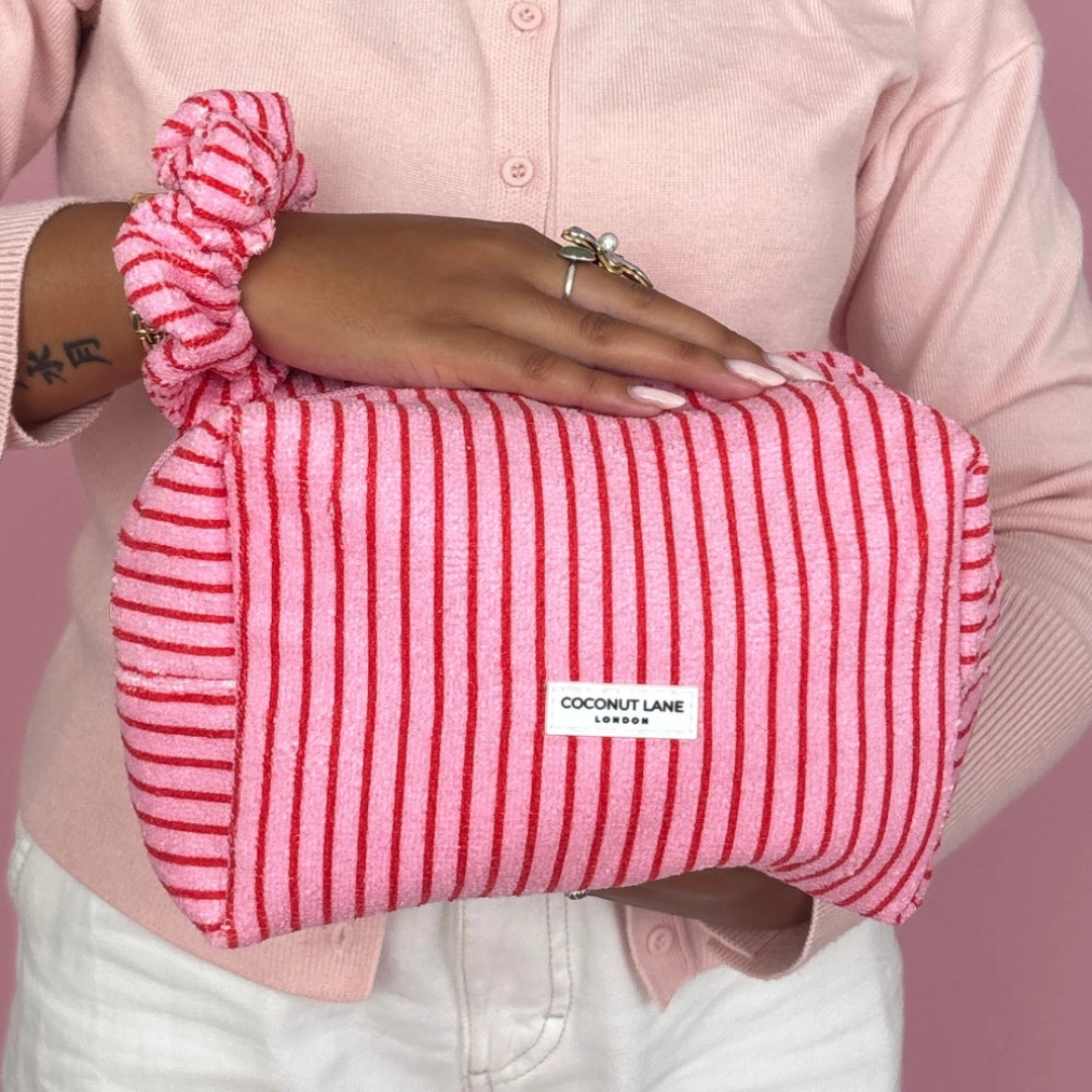 Towel Makeup Bag - Cherry Stripe.png