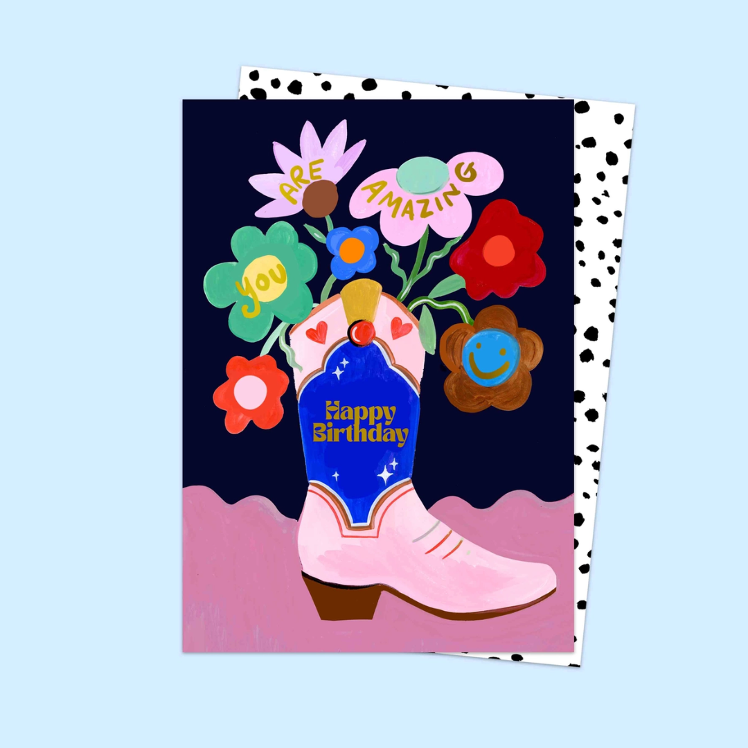 Happy Birthday Flower Boot Card.png