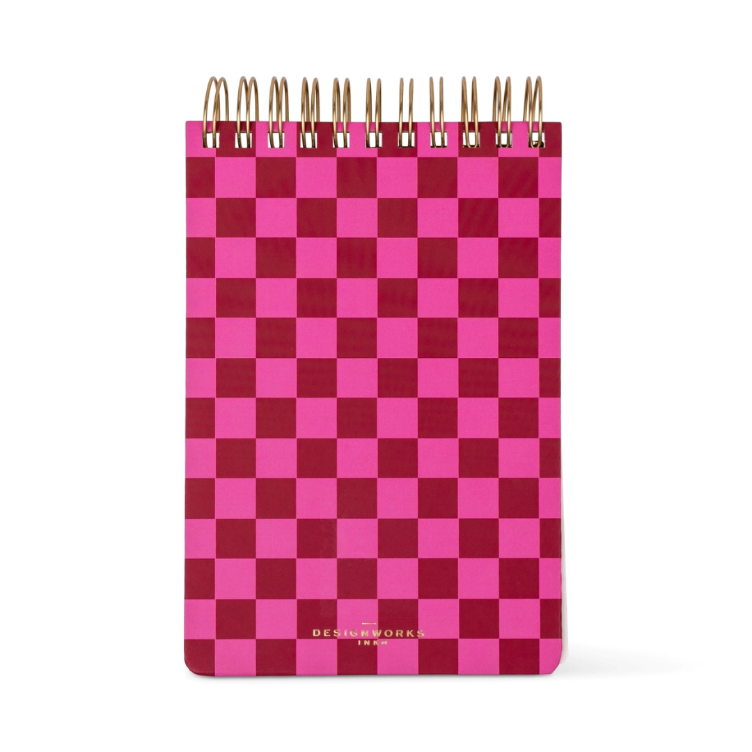 Designworks Ink Large Chunky Notepad - Burgundy + Pink 3.png