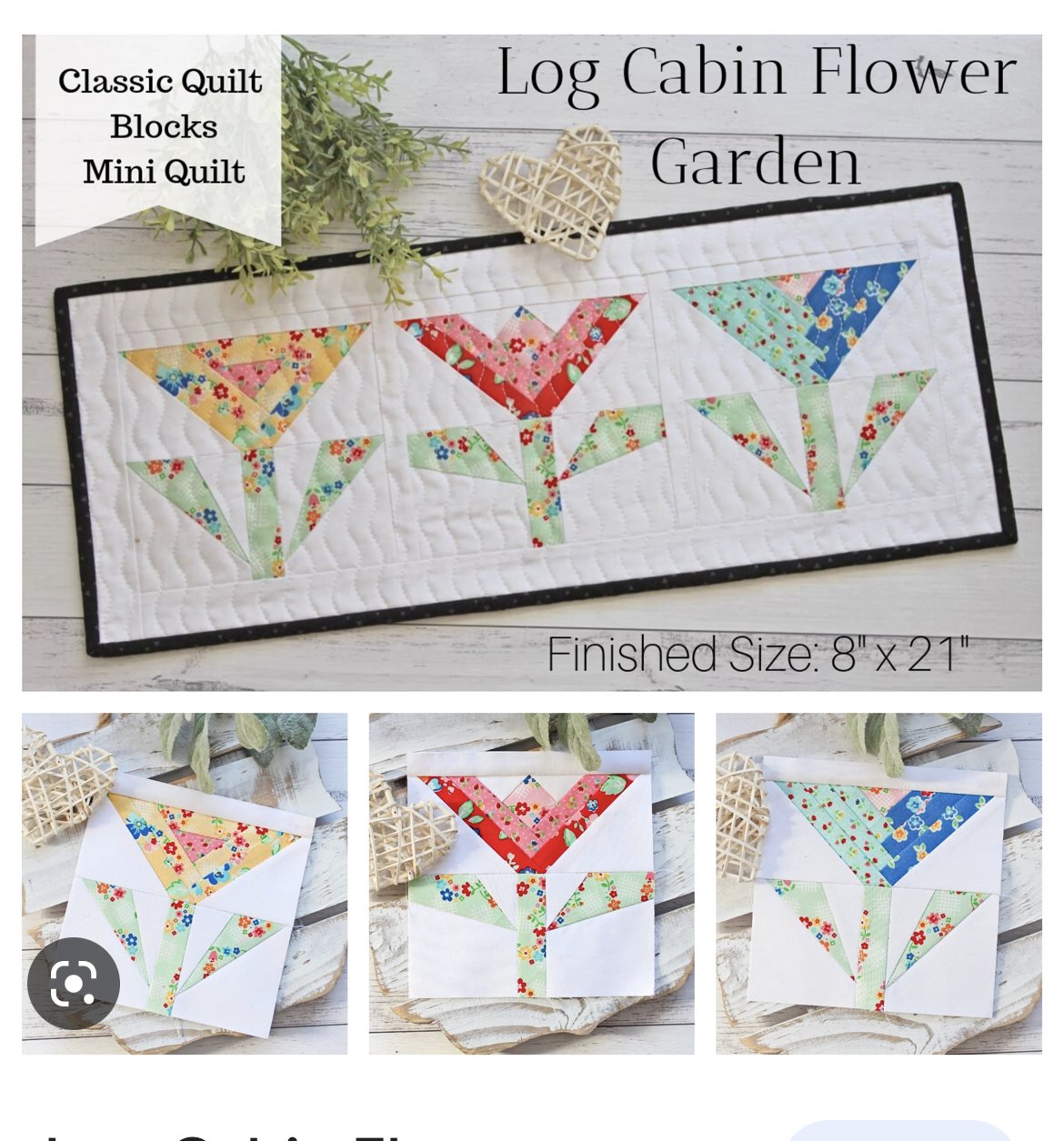Log Cabin Flower Garden