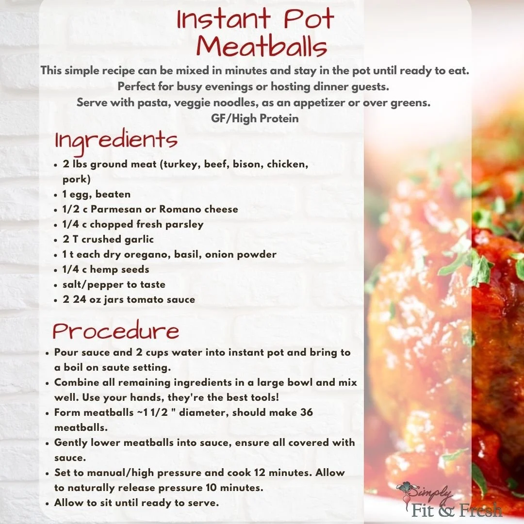 Instant pot meat balls