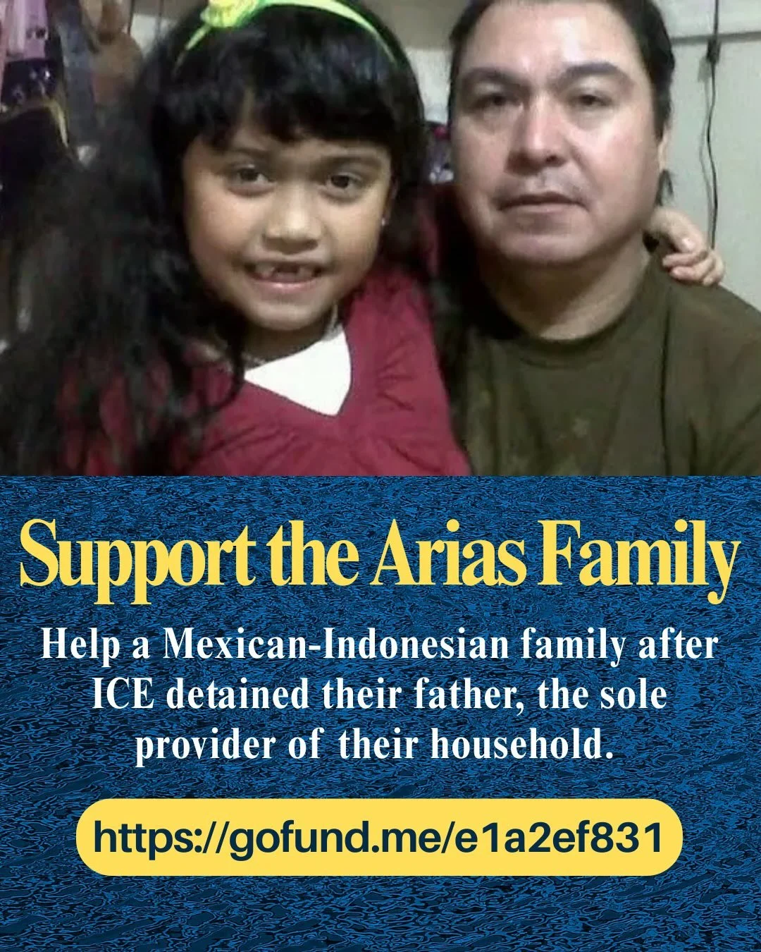 Early morning on MLK Day in South Philadelphia, Rigoberto Arias was detained by ICE while he was waiting for his ride to work. Although he pleaded to bystanders for help, he is now being held at the Philadelphia Federal Detention Center. 

Rigoberto,