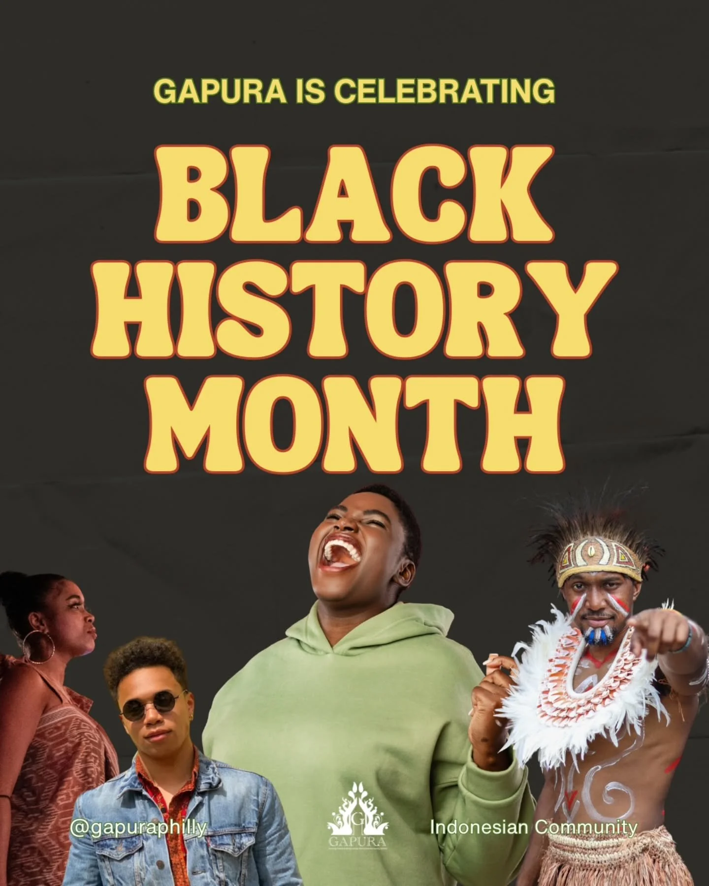 Gapura turut merayakan Bulan Sejarah Kulit Hitam. Bulan ini kami akan mengedukasi dan membagi sejarah yang menyangkut saudara kita yang berkulit hitam baik di Indonesia ataupun di USA. Mari kita belajar bersama!

Gapura is celebrating Black History M