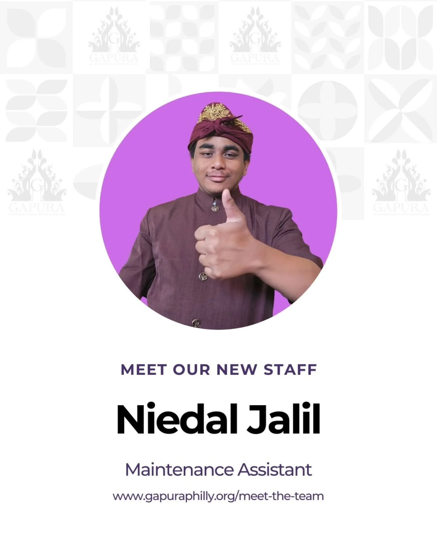 Meet our new staff, @peebins123 who will work closely with our maintenance manager making sure everything works the way it's supposed to at Gapura!

"I&rsquo;m happy that I can be a part of the staff. look forward to contribute in enhancing our 