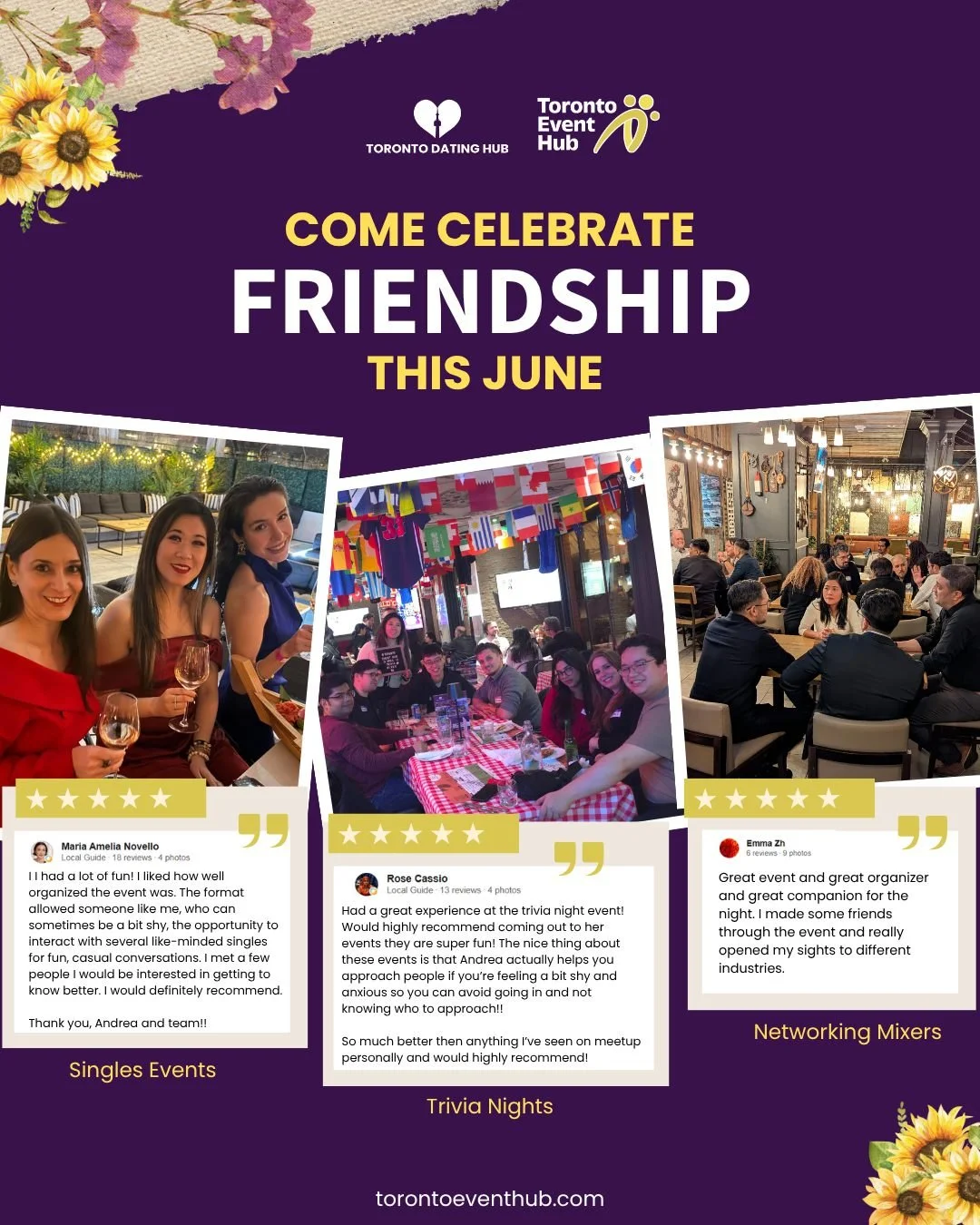 🤝June = friendship season in Toronto 
🎉Did you know June 8 is National Best Friends Day &amp; June 9 is Filipino-Chinese Friendship Day? Two beautiful reminders to celebrate the people in your life&mdash;and maybe meet a few new ones too! ❤️

Our l
