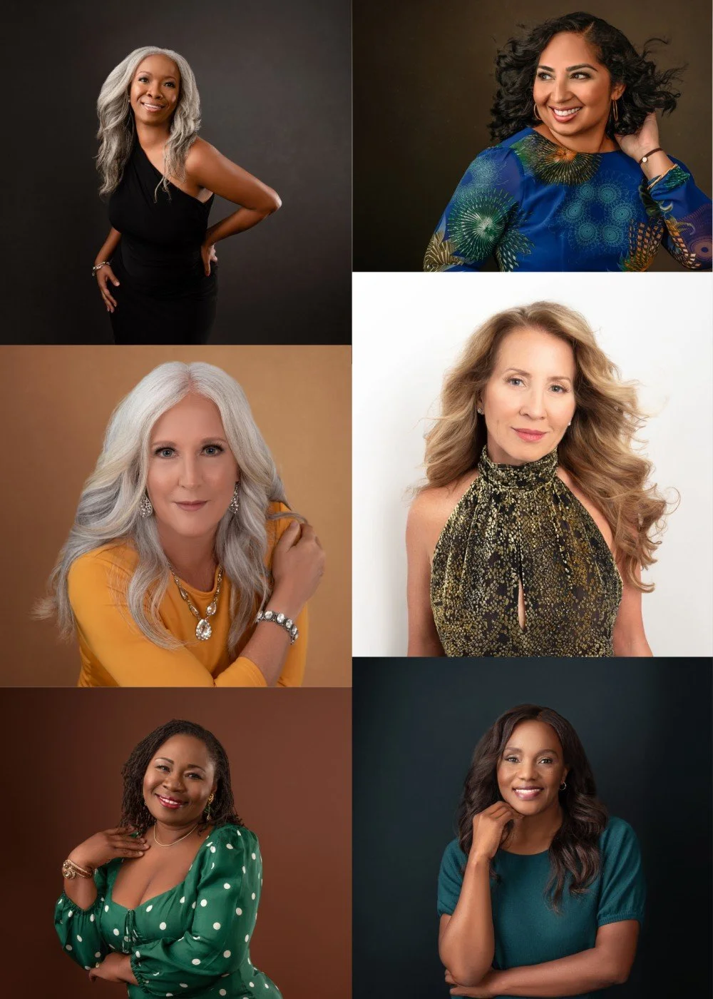 Modern Studio portraits of women of different ages and styles photographed by Depiction Portraits in Woodstock, Virginia
