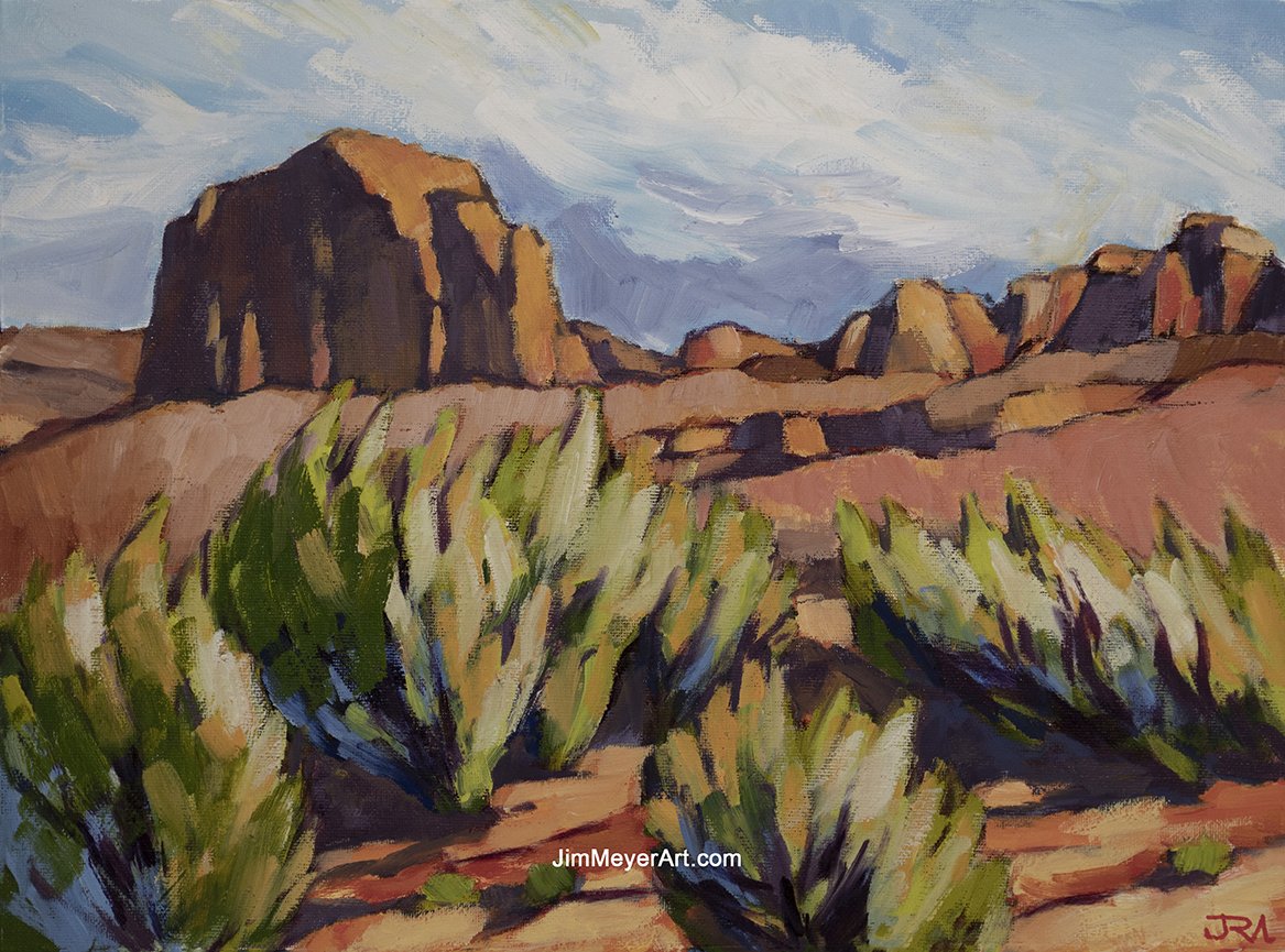 250212 Monument Valley, 12x16" Oil