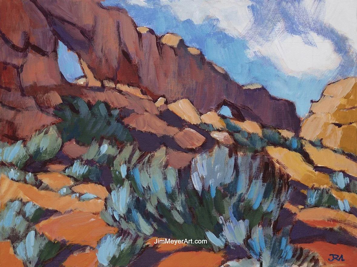 251218 Arches, 12x16" Acrylic