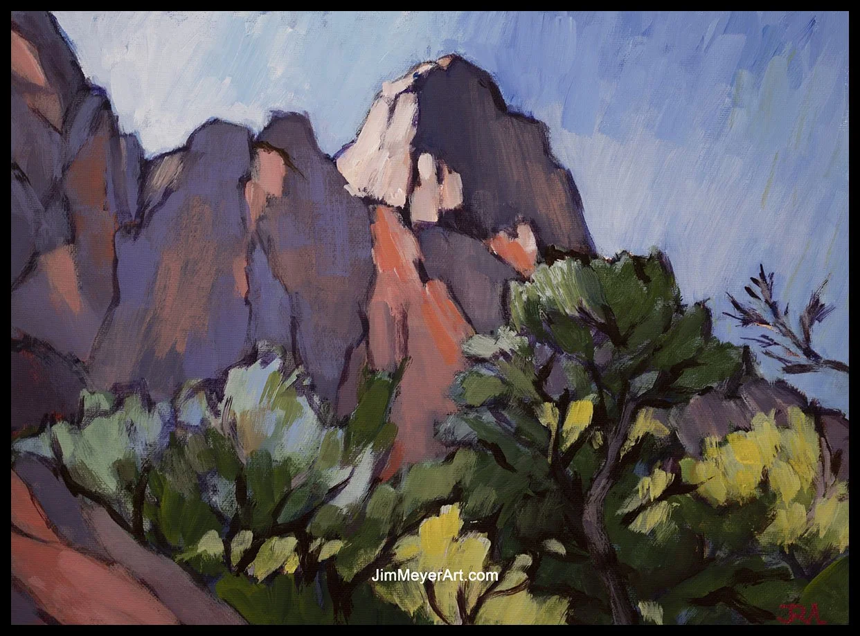 250731 Zion, 12x16" Acrylic