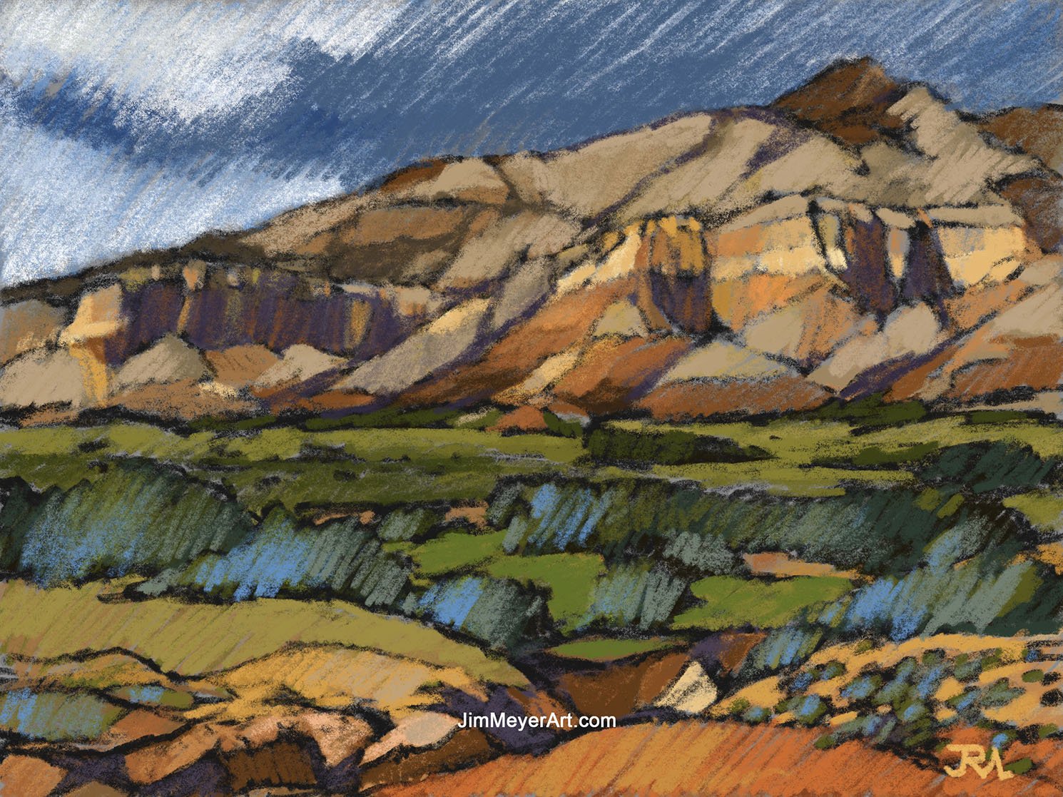 250303 Abiquiu - Striped Mountain