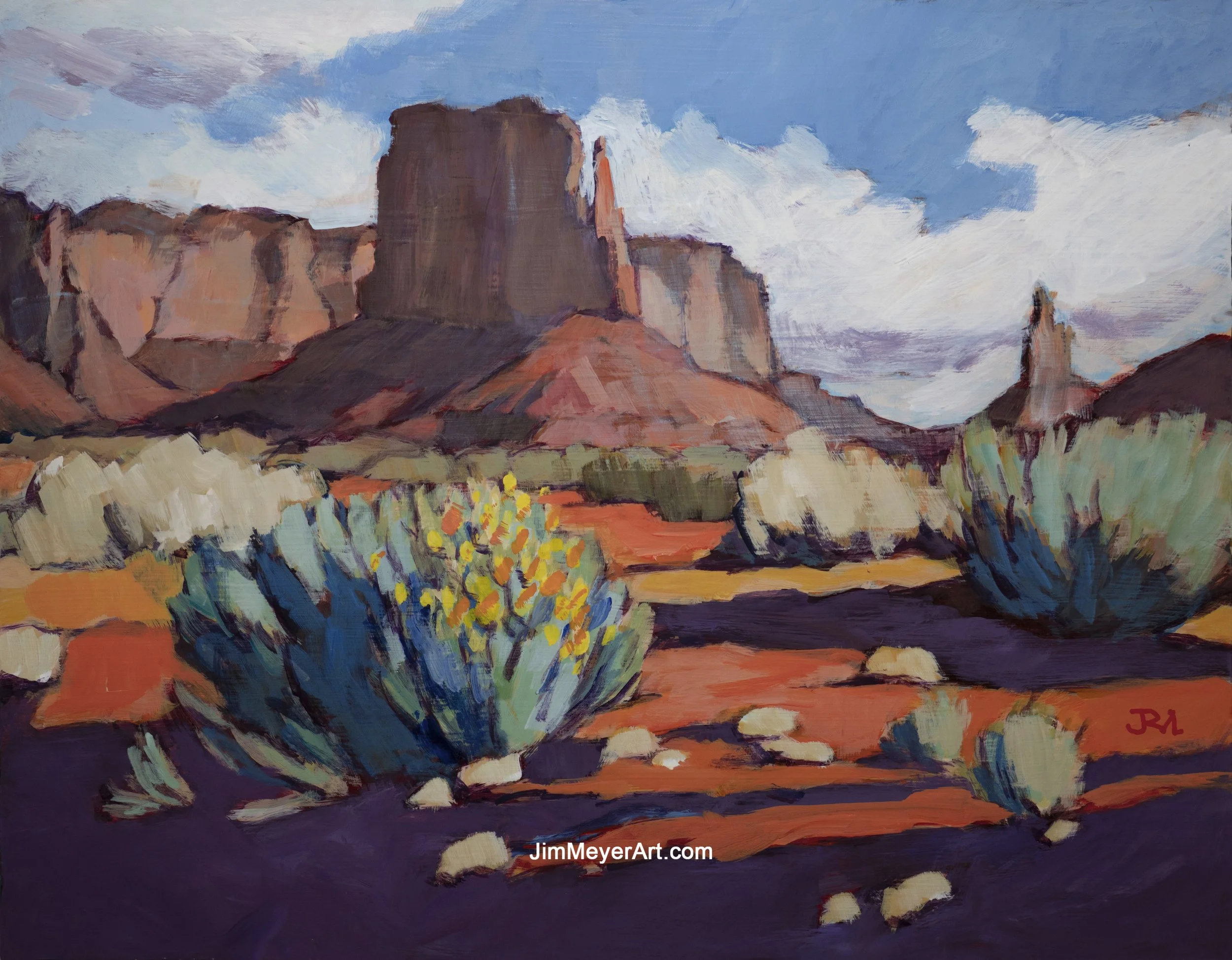 260319 Monument Valley, 14x18" Acrylic