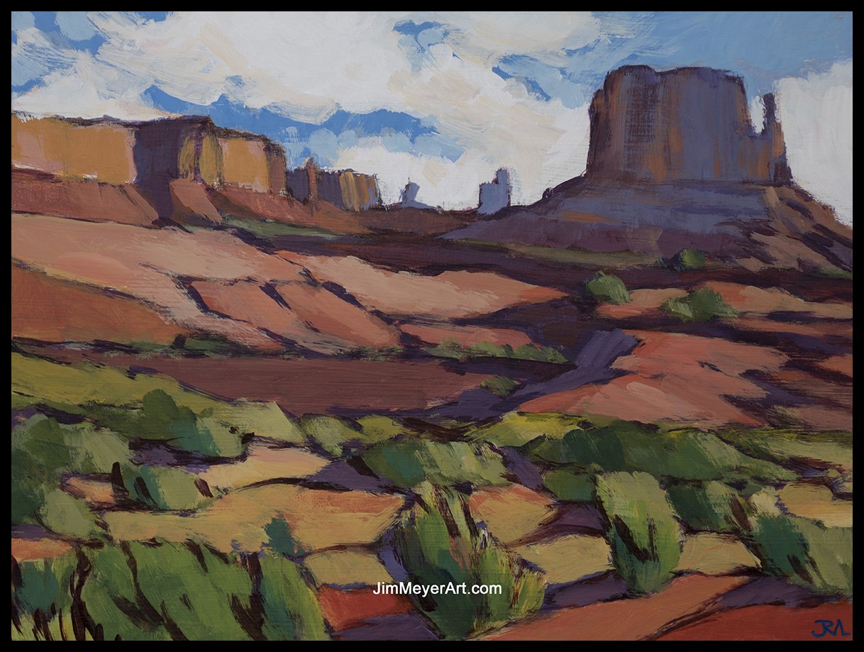 260129 Monument Valley, 12x16" Acrylic