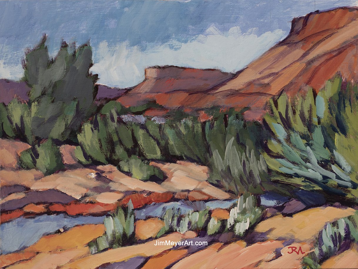 251227 Moab, 12x16" Acrylic