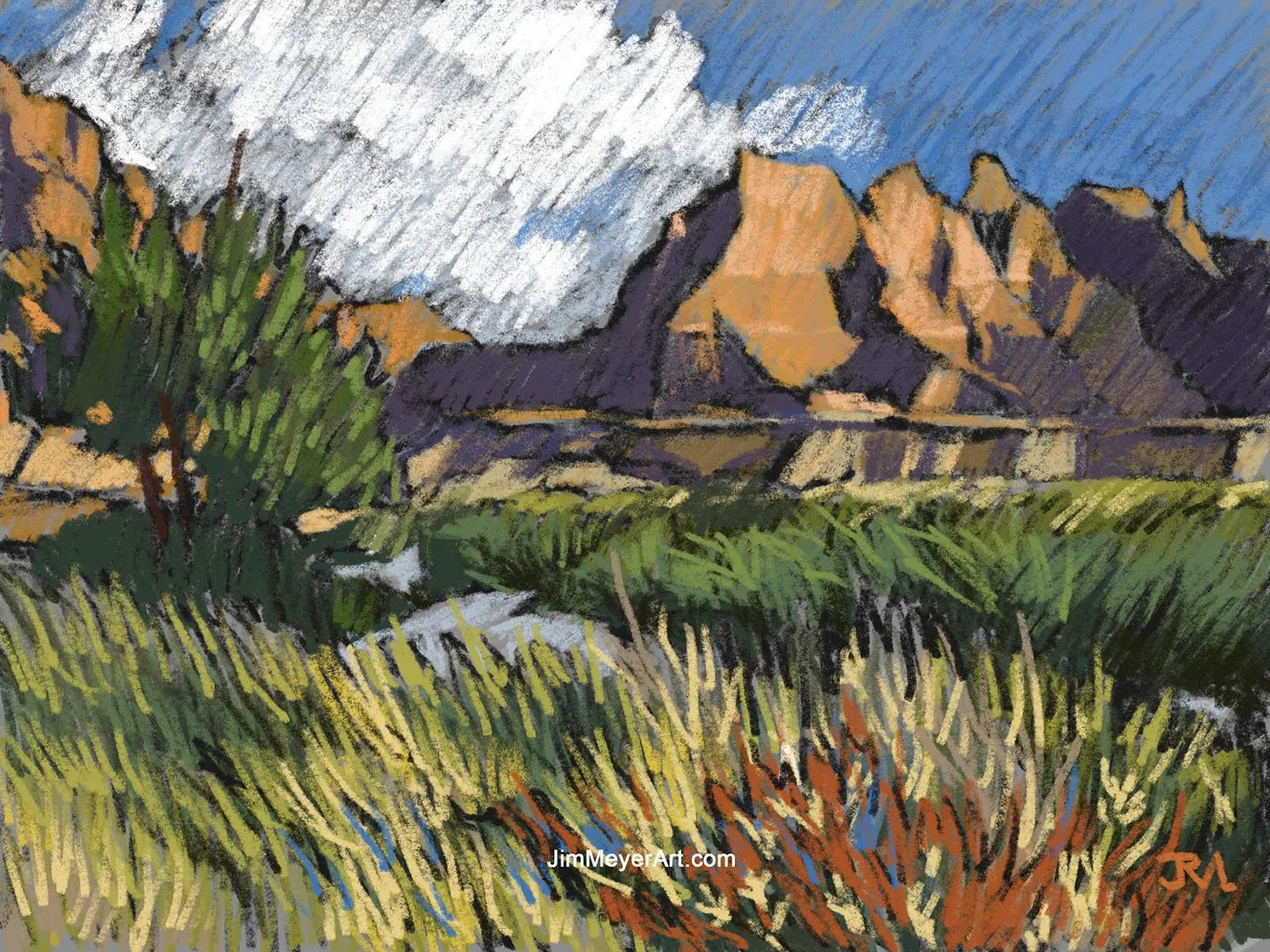 250326 Badlands - Colorful Wash