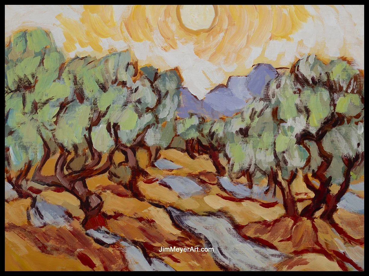 260110 Van Gogh Study, 12x16" Acrylic