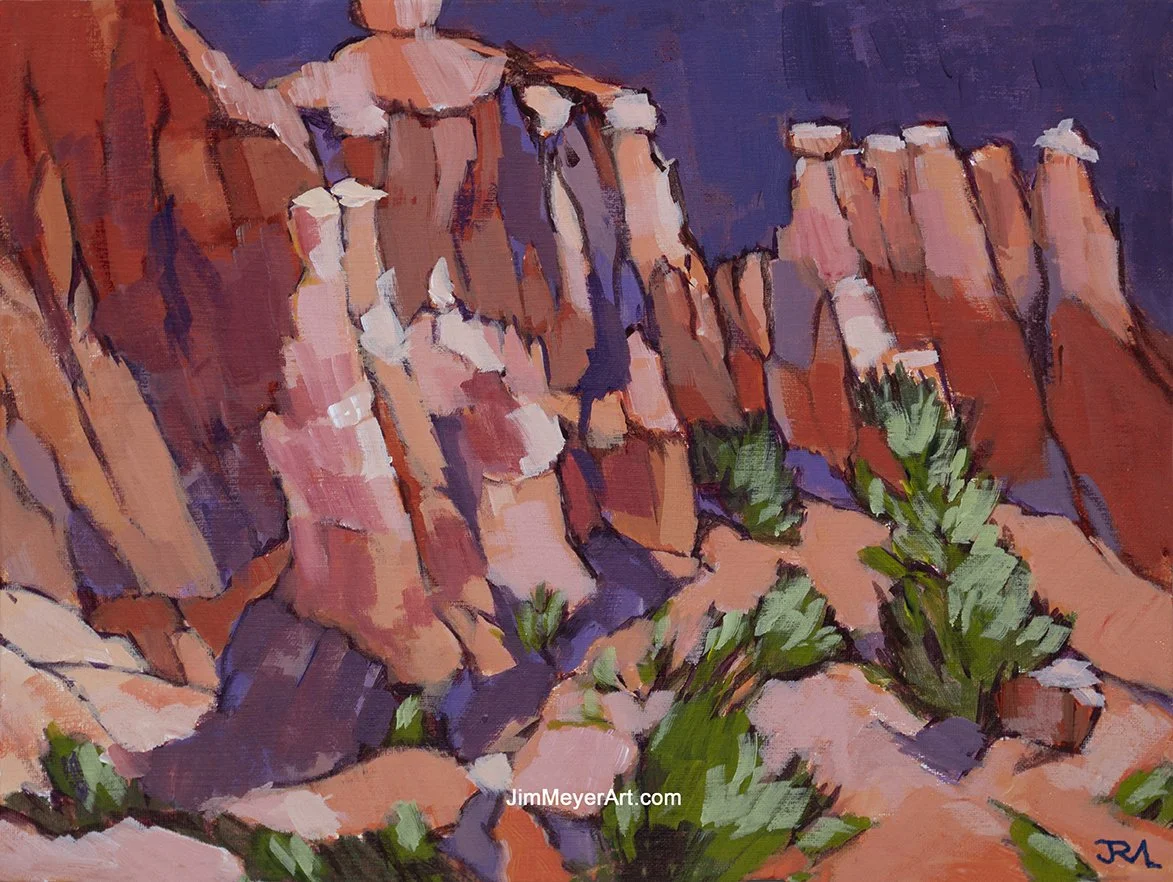 251212 Bryce Canyon, 12x16" Acrylic