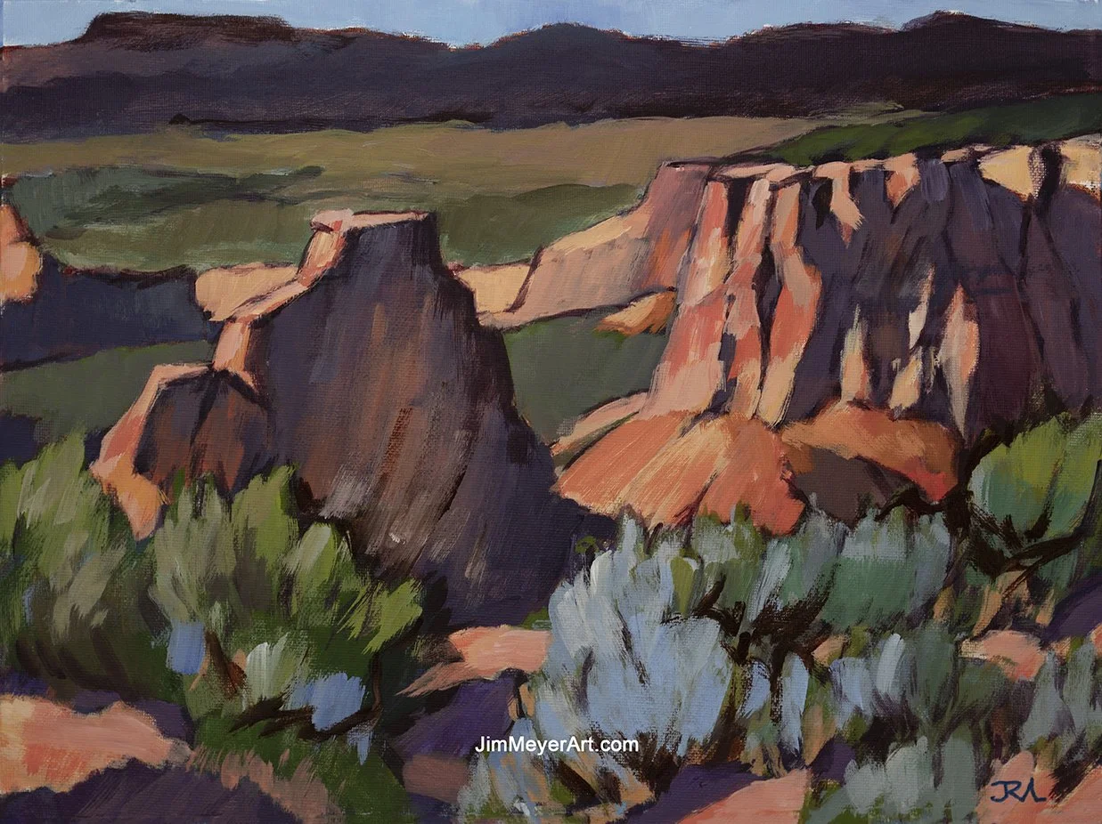 250722 CO Natl Monument, 12x16" Acrylic