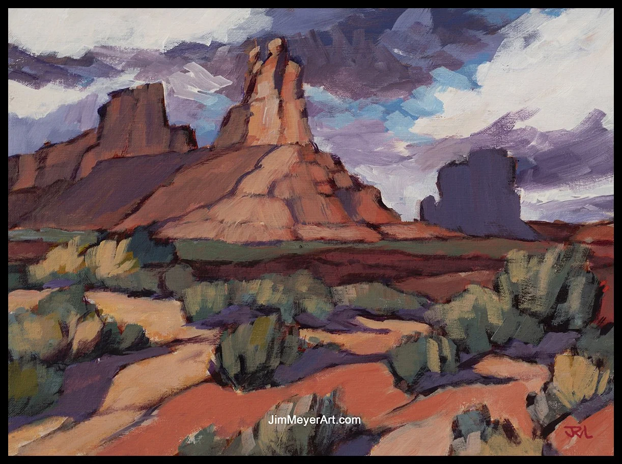 251231 Valley of the Gods, 12x16" Acrylic