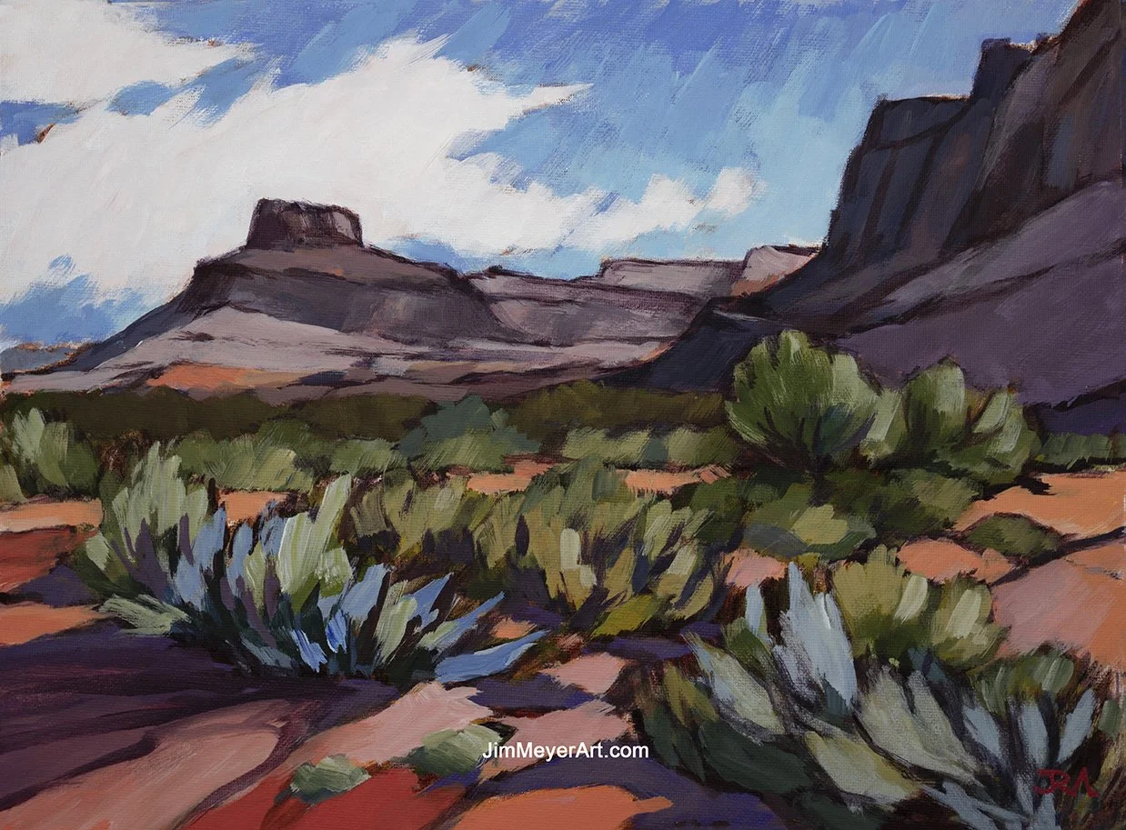 250723 Moab, 12x16" Acrylic
