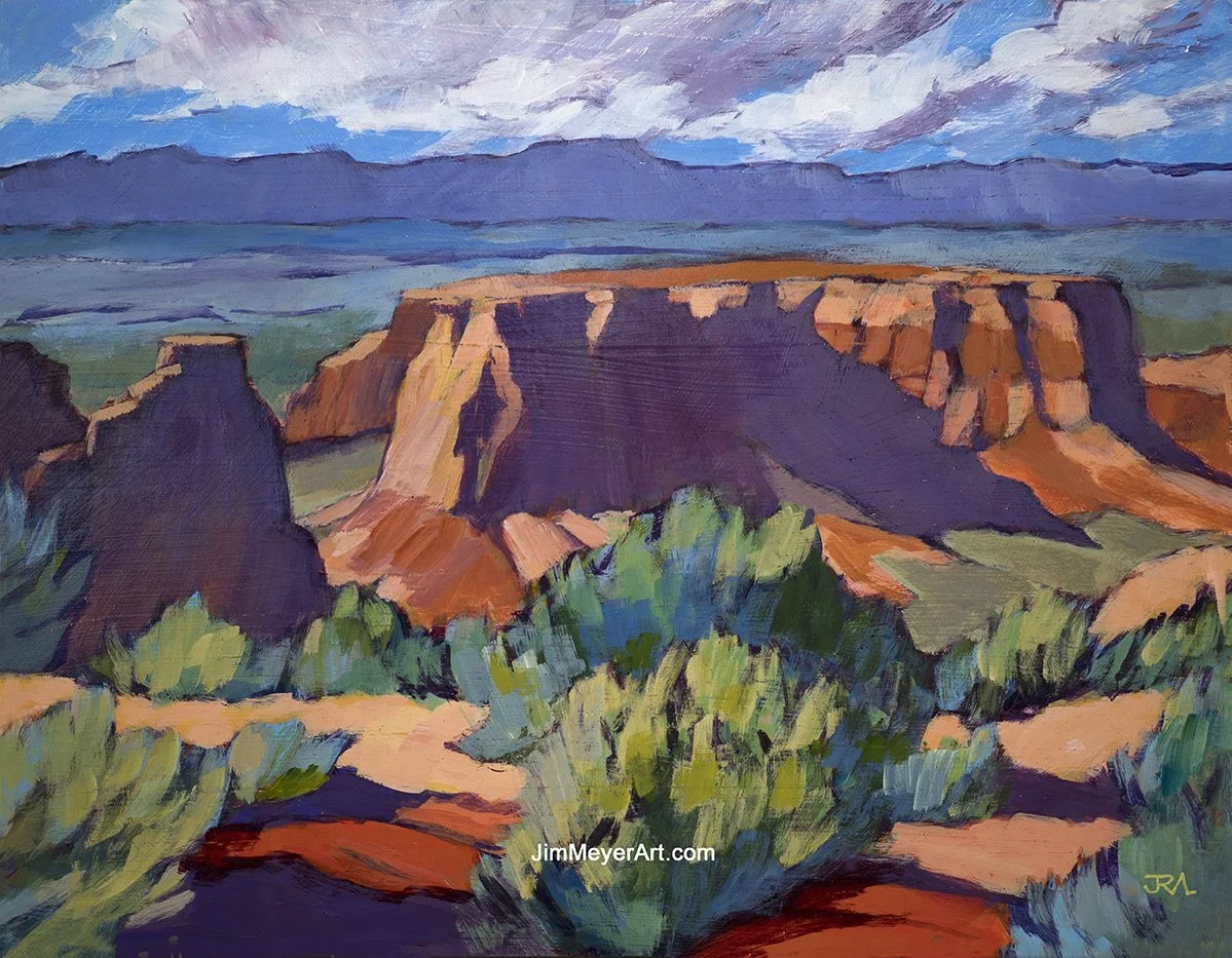 260408 CO Natl Monument - Independence Monument, 14x18"
