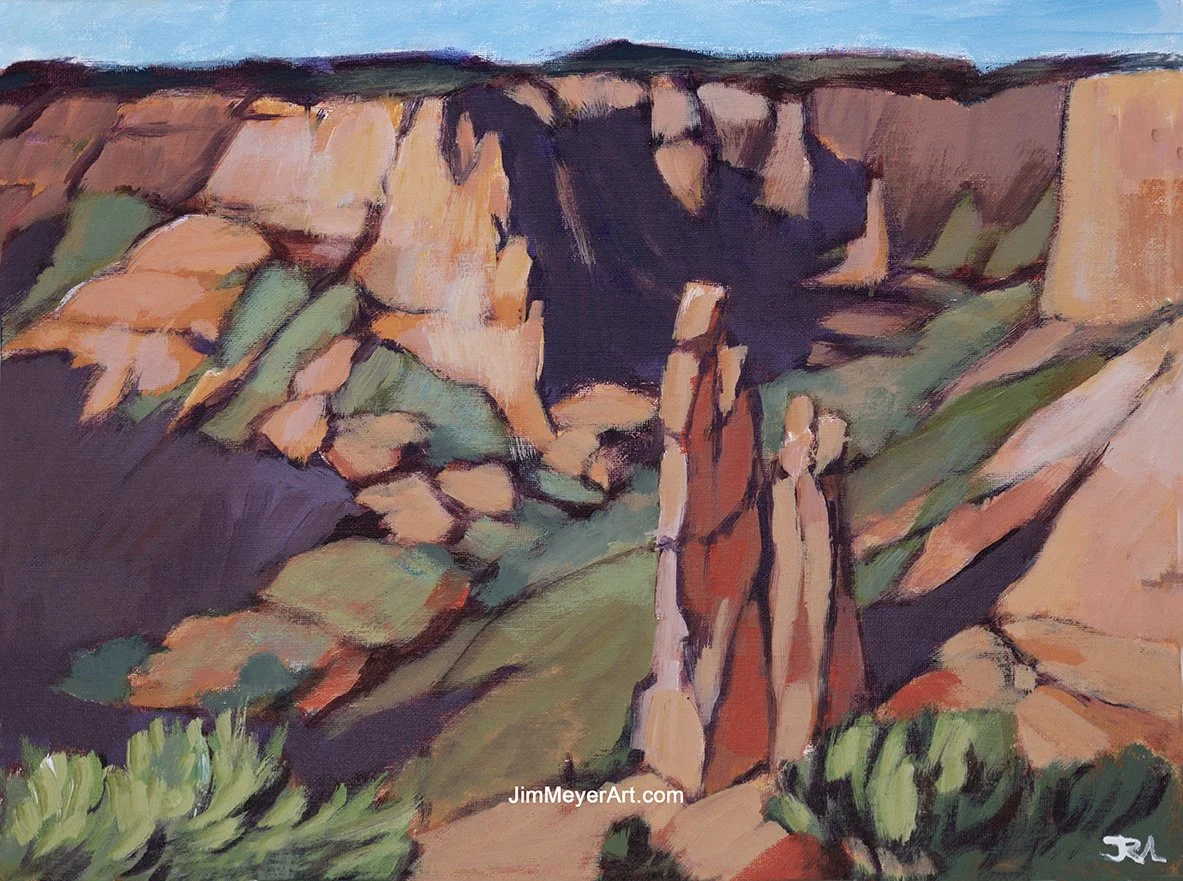 251101 Canyon de Chelly, 12x16" Acrylic