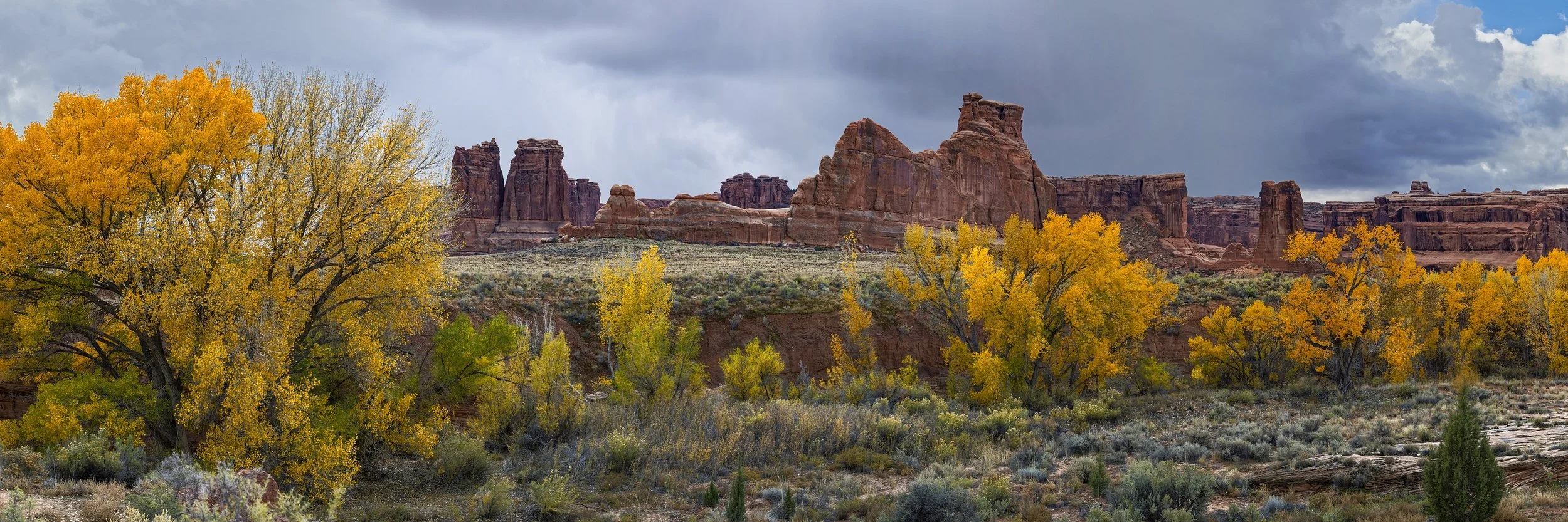 Courthouse Wash Cloudburst - Arches 201310_P11 - 43.7"