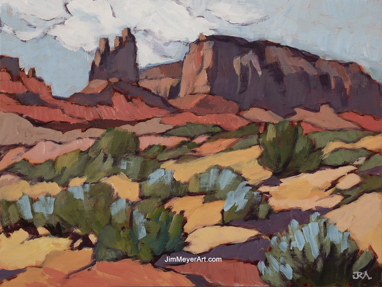 260113 Monument Valley, 12x16" Acrylic