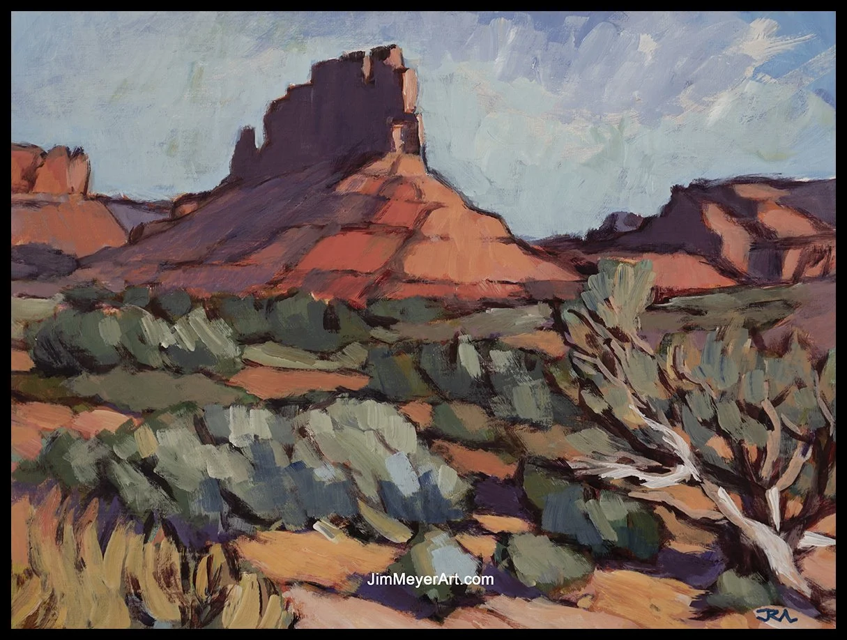 260108 Valley of the Gods, 12x16" Acrylic