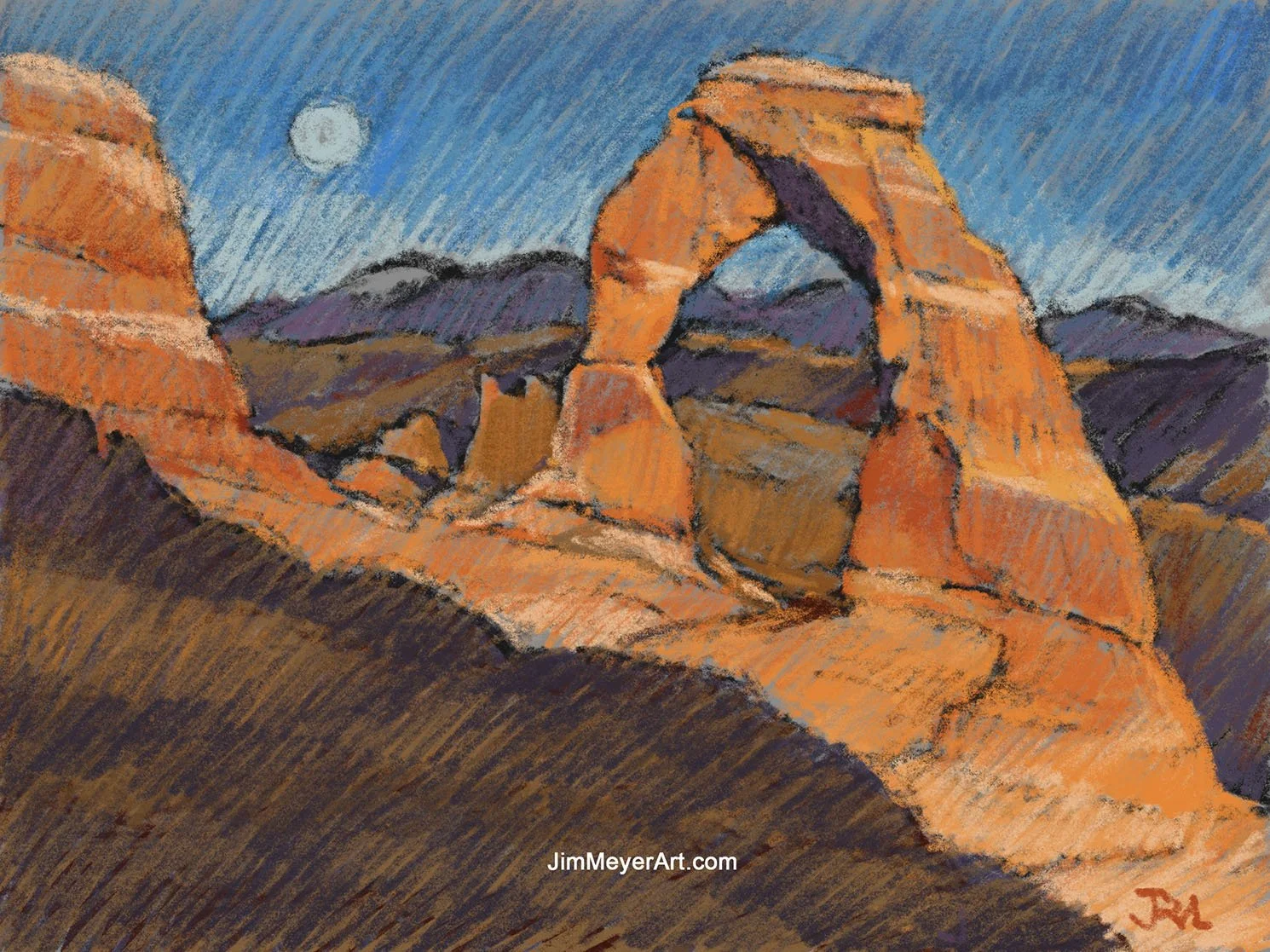 240830 Arches - Delicate Arch Moonrise