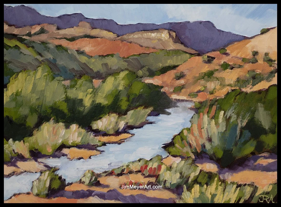 250107 Chama Canyon, 12x16" Oil