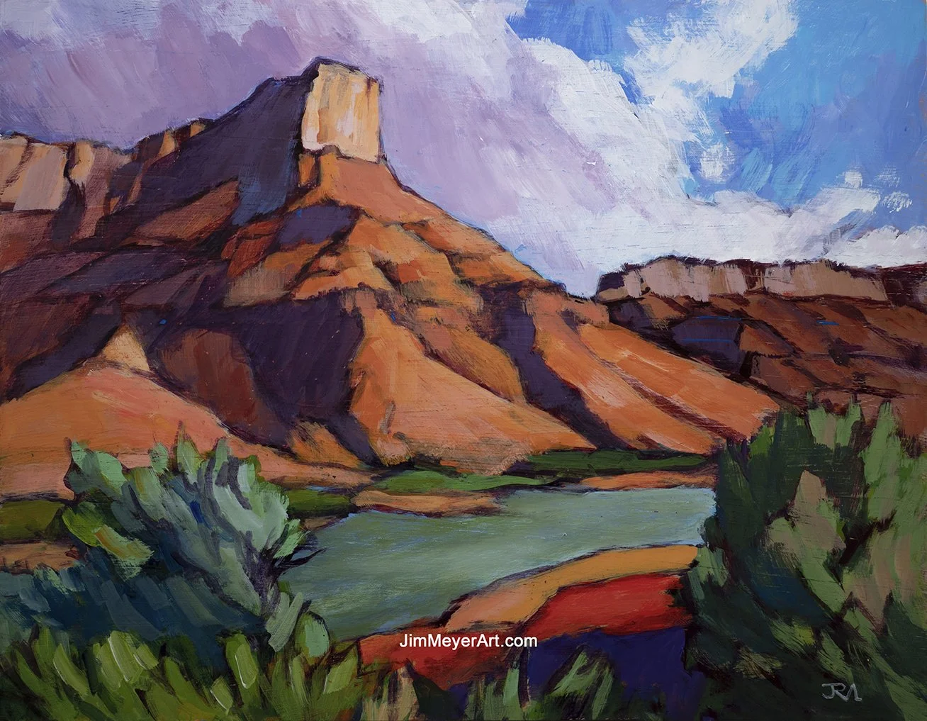 260401 Moab, 14x18" Acrylic