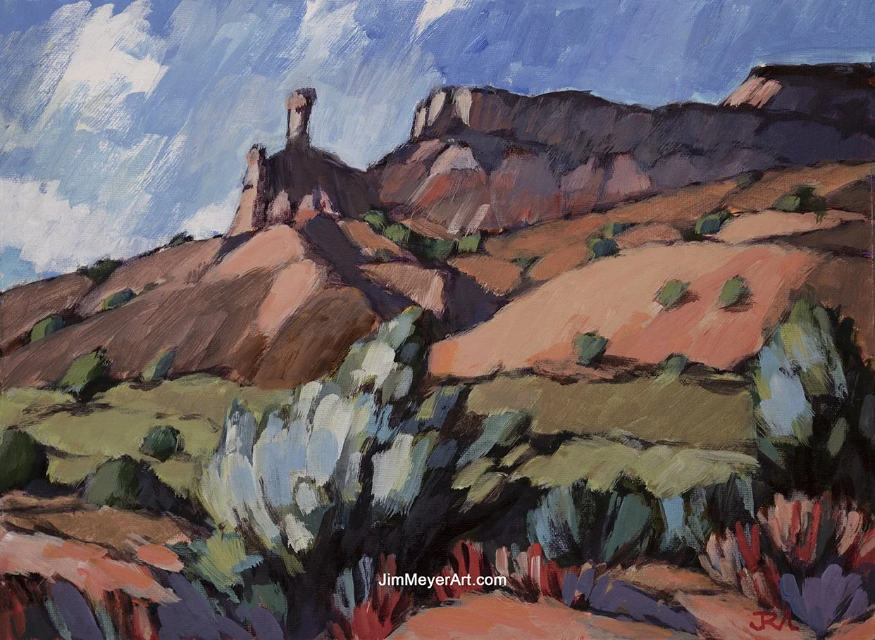 250808 Abiquiu, 12x16" Acrylic