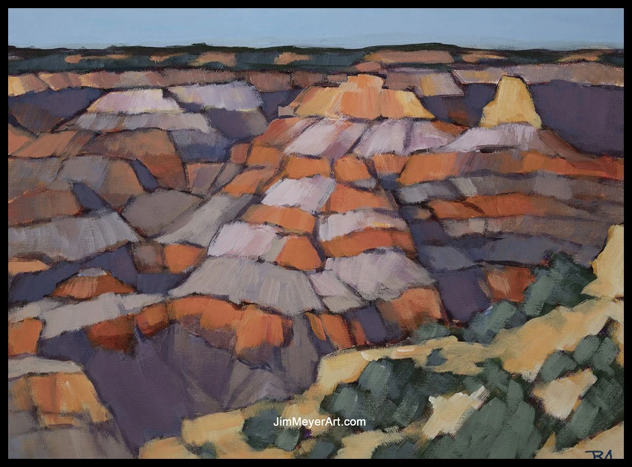 250408 Grand Canyon, 12x16" Acrylic