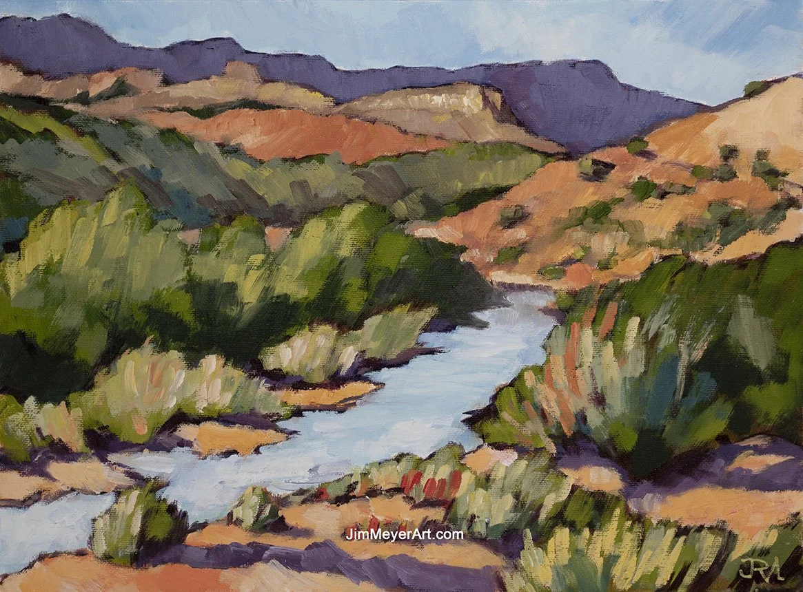250107 Chama Canyon, 12x16" Oil
