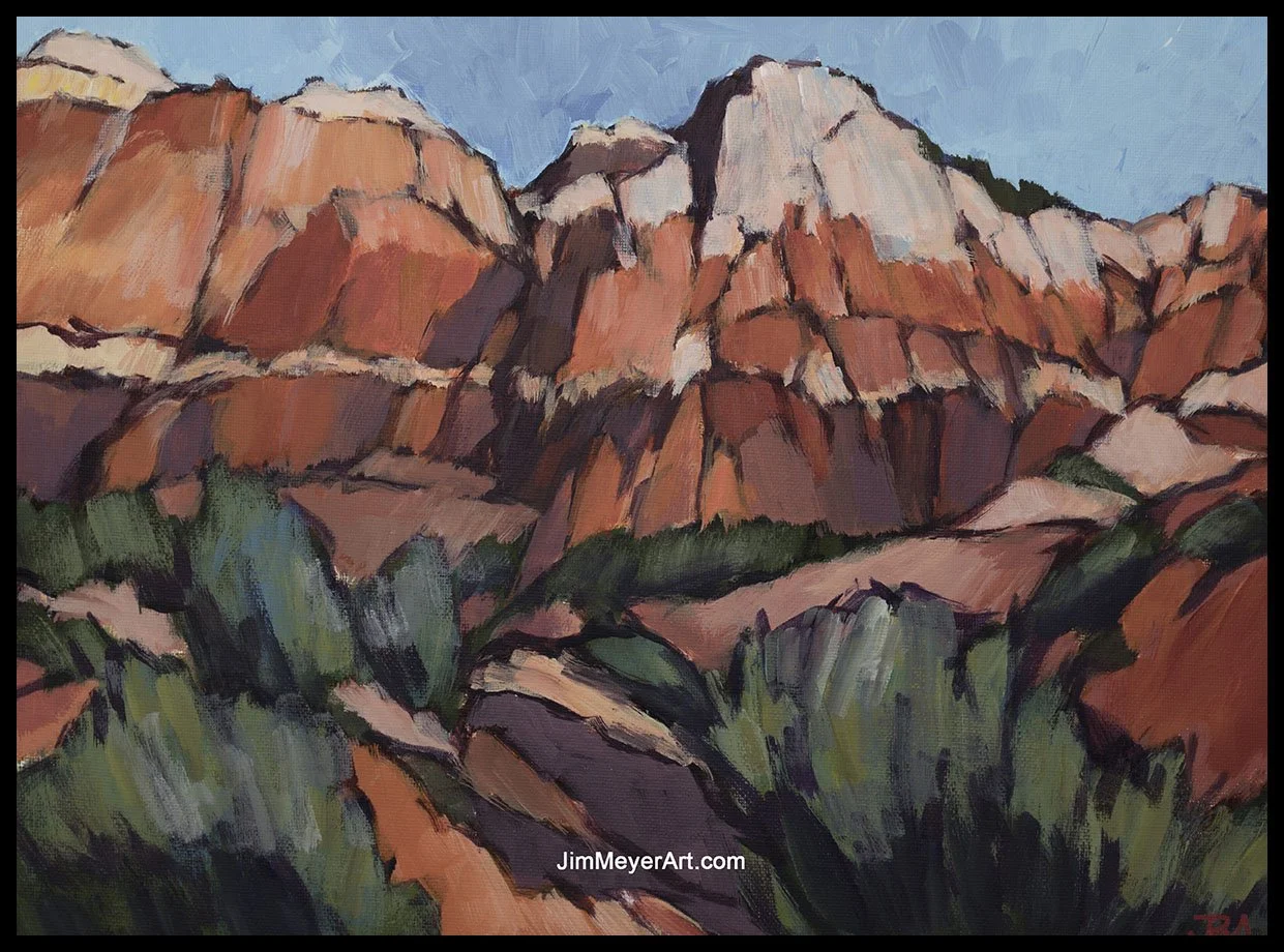 250715 Zion, 12x16" Acrylic