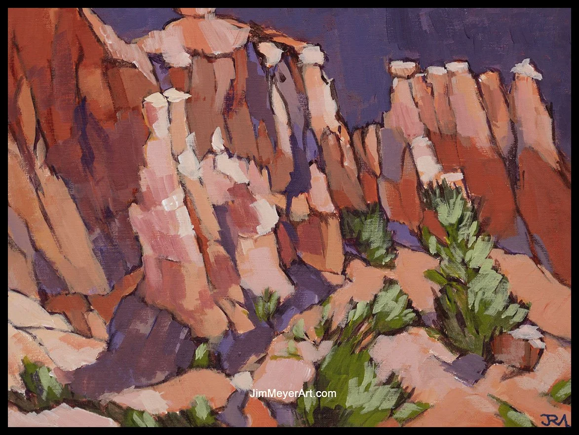 251212 Bryce Canyon, 12x16" Acrylic