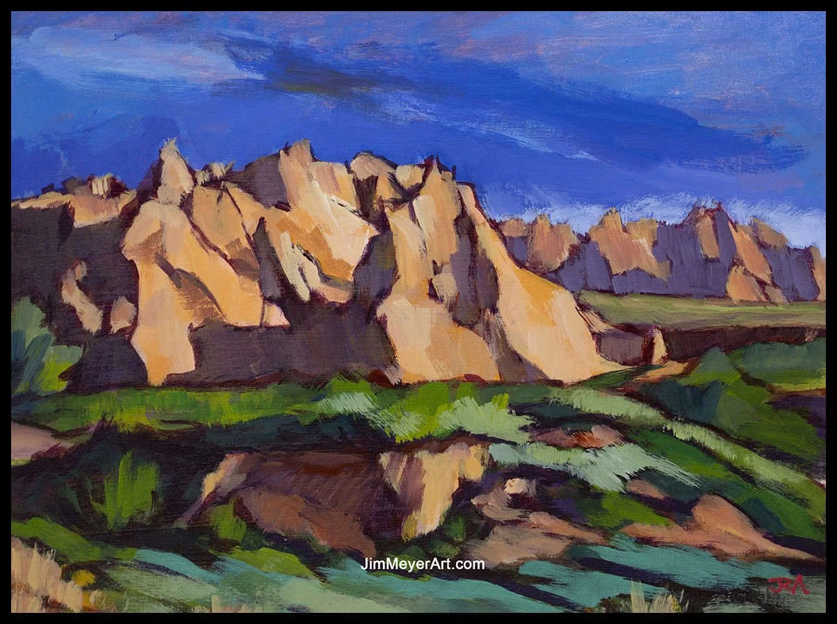 251228 Badlands, 12x16" Acrylic