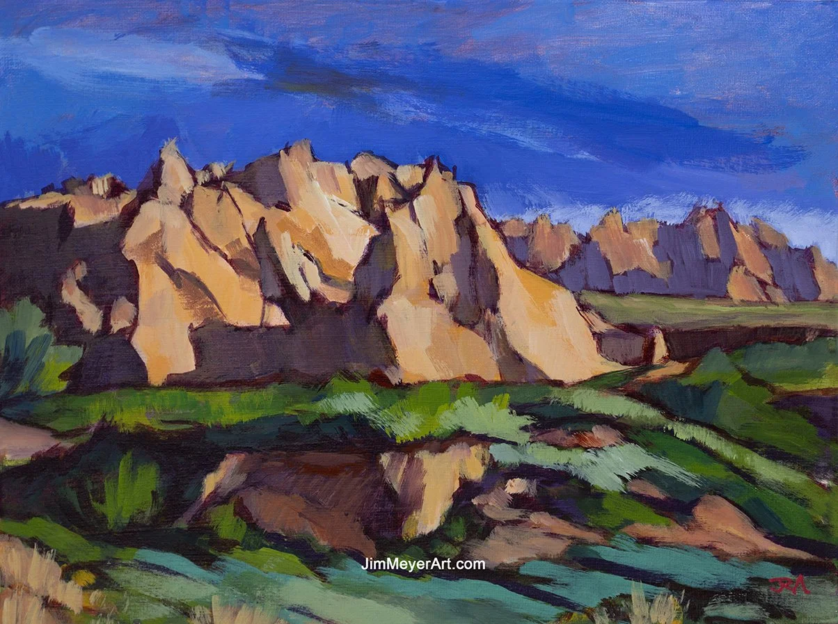 251228 Badlands, 12x16" Acrylic