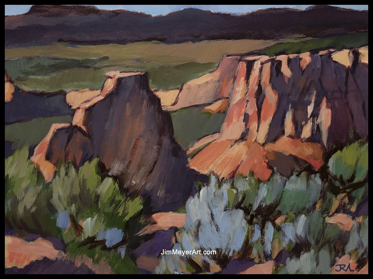 250722 CO Natl Monument, 12x16" Acrylic