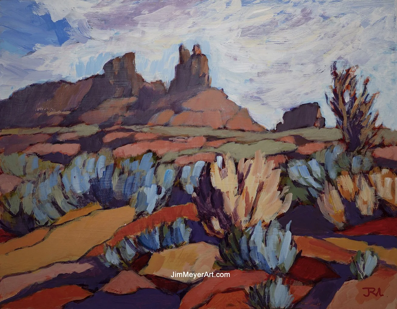 260320 Valley of the Gods, 14x18" Acrylic