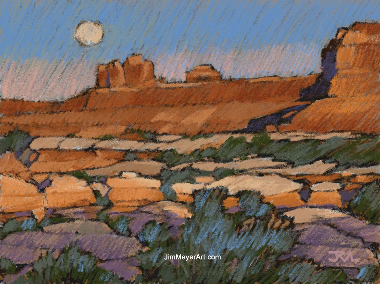 250417 Canyonlands - Wooden Shoe Arch Moonrise