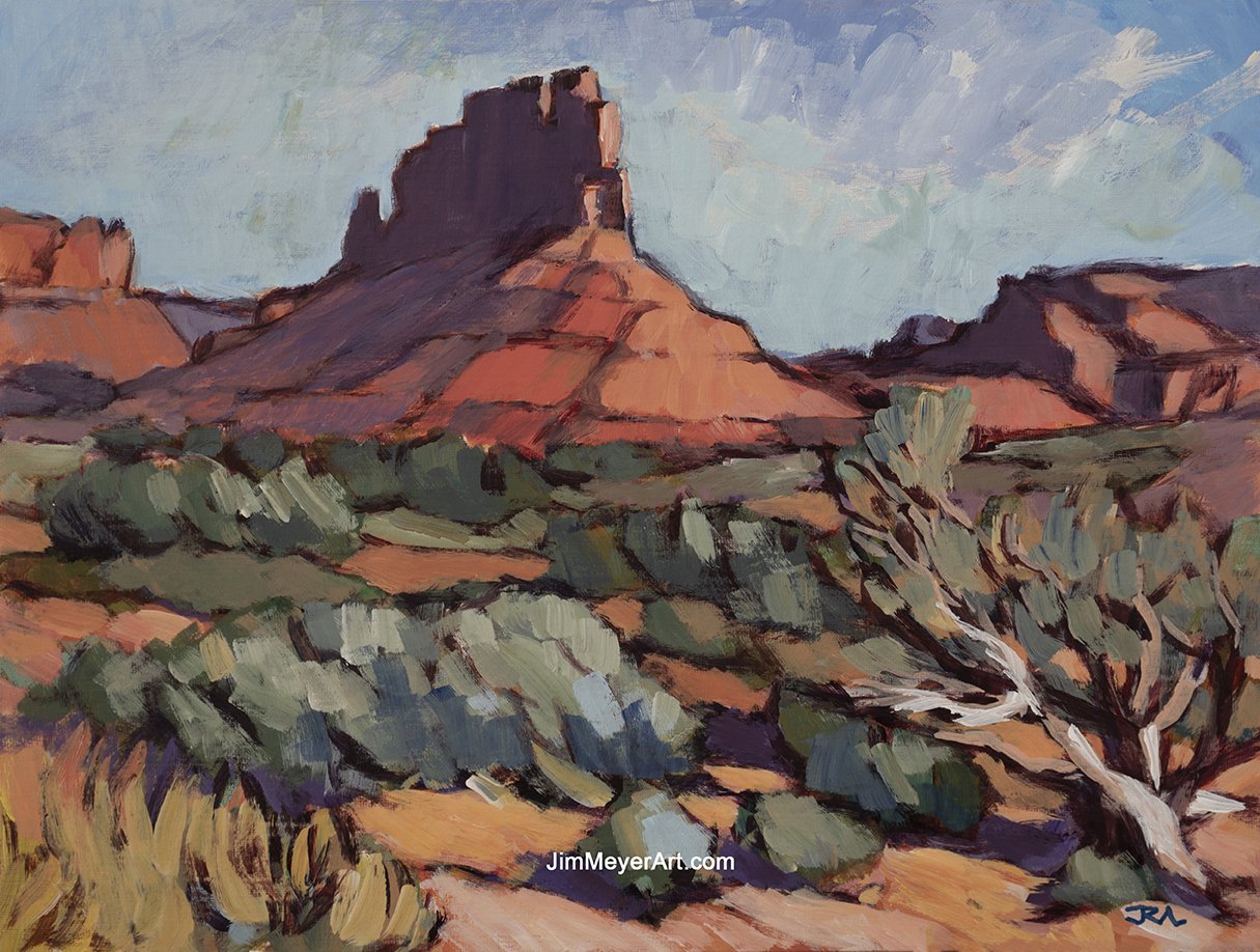 260108 Valley of the Gods, 12x16" Acrylic