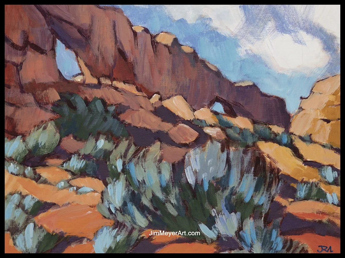 251218 Arches, 12x16" Acrylic