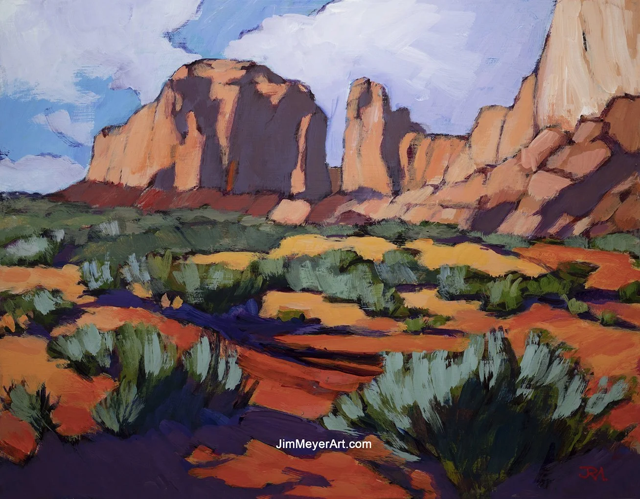 260321 Monument Valley, 14x18" Acrylic