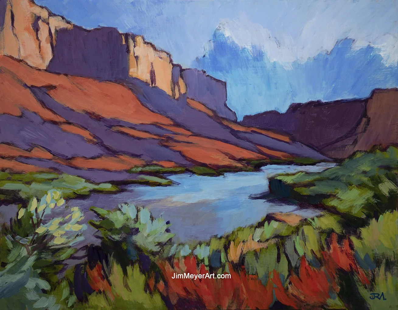 260403 Moab, 14x18" Acrylic