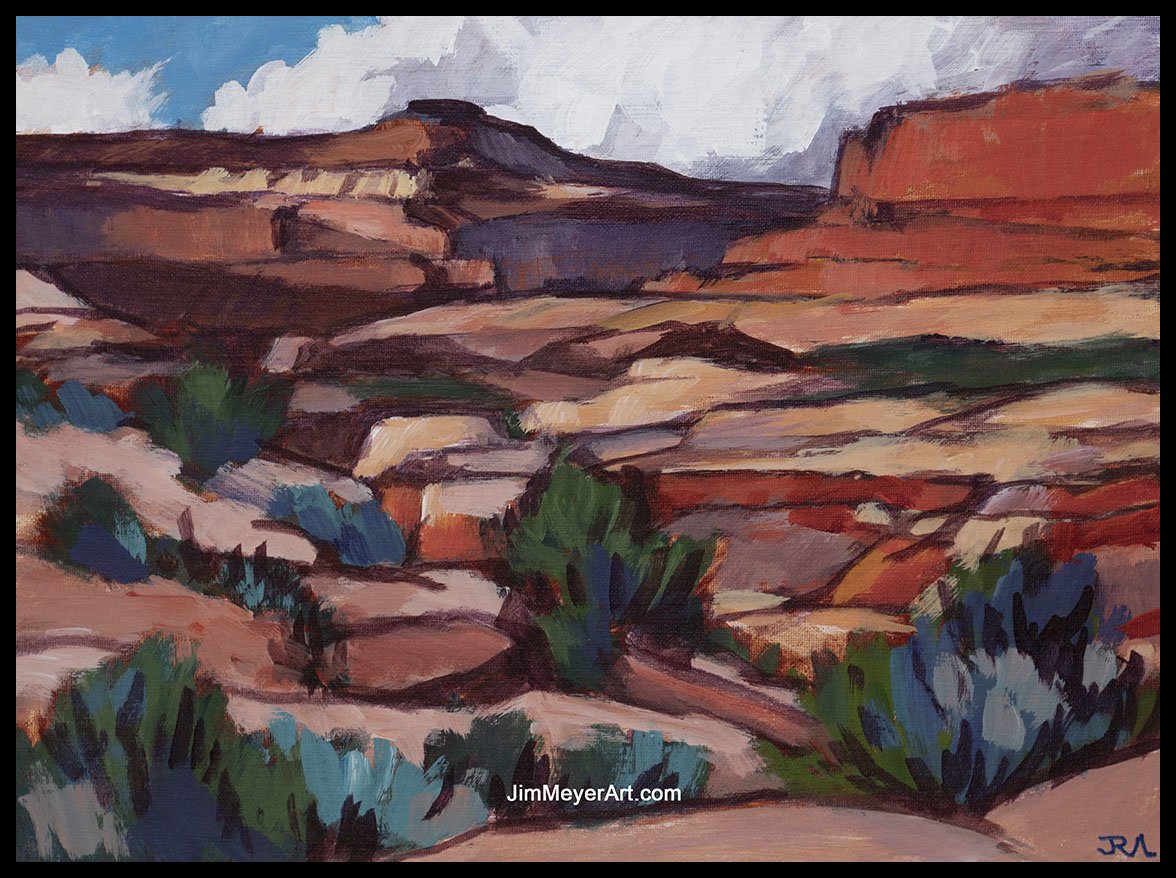 250814 Canyonlands, 12x16" Acrylic