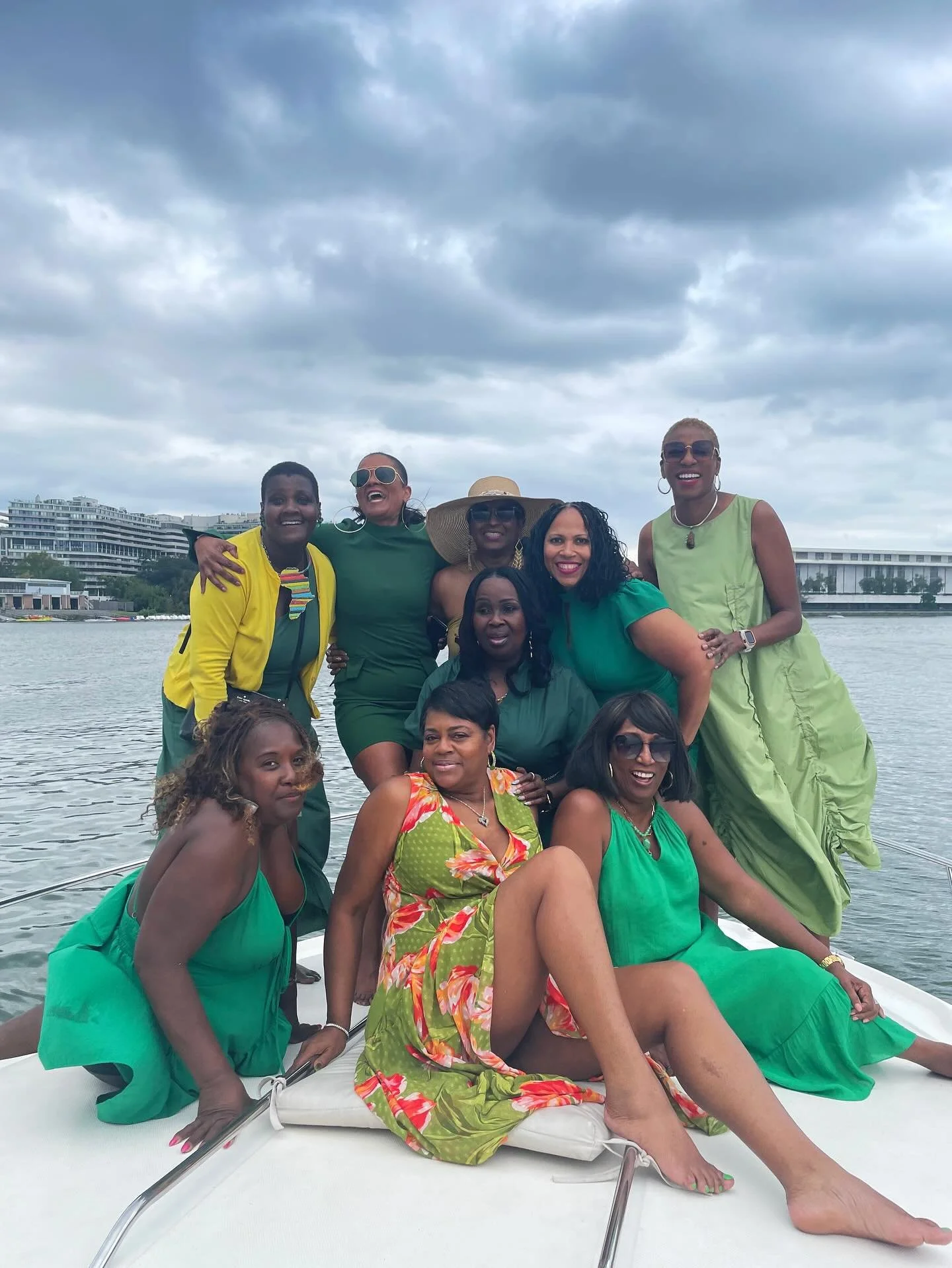 Good vibes, bold colors, and unforgettable memories 🌿✨ Gather your crew and let Mahogany Yacht Charters take your celebration to the water &mdash; where every moment feels like magic. 🚤💚 

#myc #mahoganyyachtcharters #mahogany #blackgirlmagic #dcy