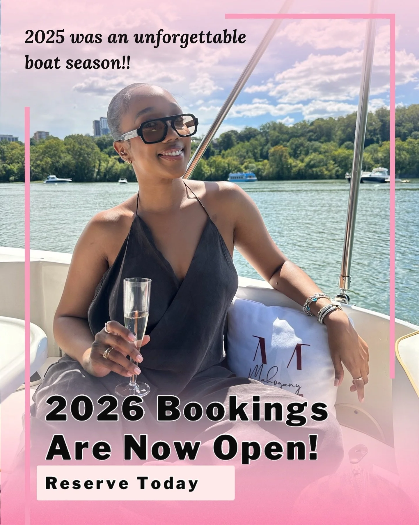 ✨ 2026 Bookings Are Officially OPEN! ✨
Your next unforgettable day on the water starts now. Secure your spot aboard Mahogany and experience the elegance, service, and pure joy that only a day on the Potomac can bring.

Summer memories start with one 