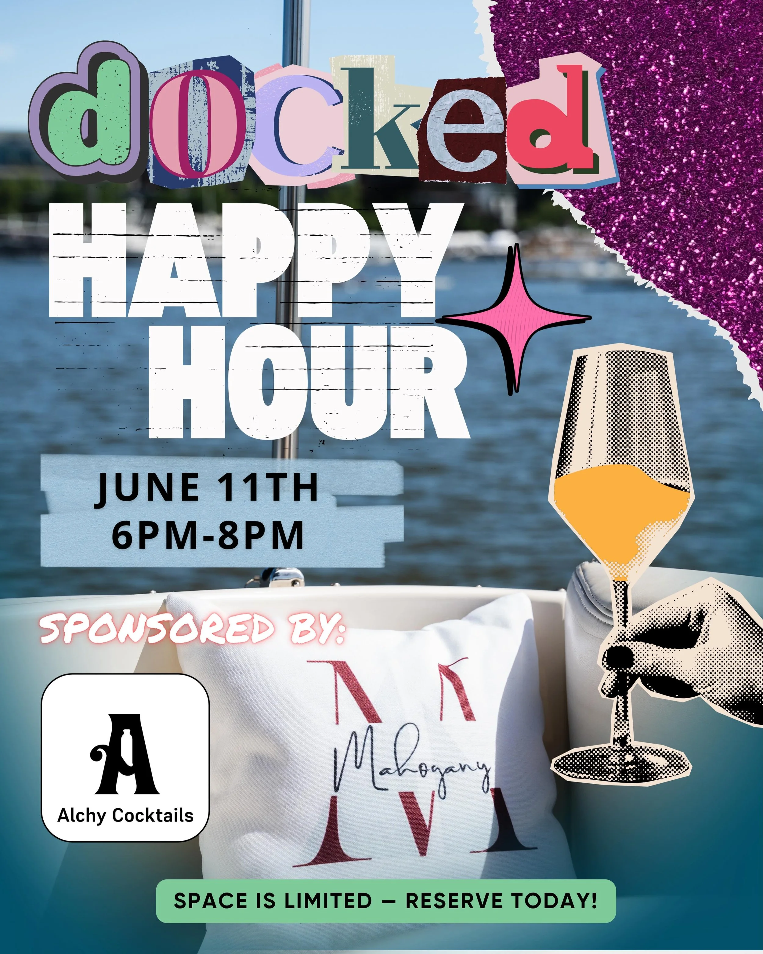 You asked for another one&hellip; so we&rsquo;re bringing it BACK 🍸⚓️

Join Mahogany and @drinkalchy for another Docked Happy Hour on Thursday, June 11th from 6&ndash;8PM aboard Mahogany Yacht Charters! Come kick your summer off with us while enjoyi