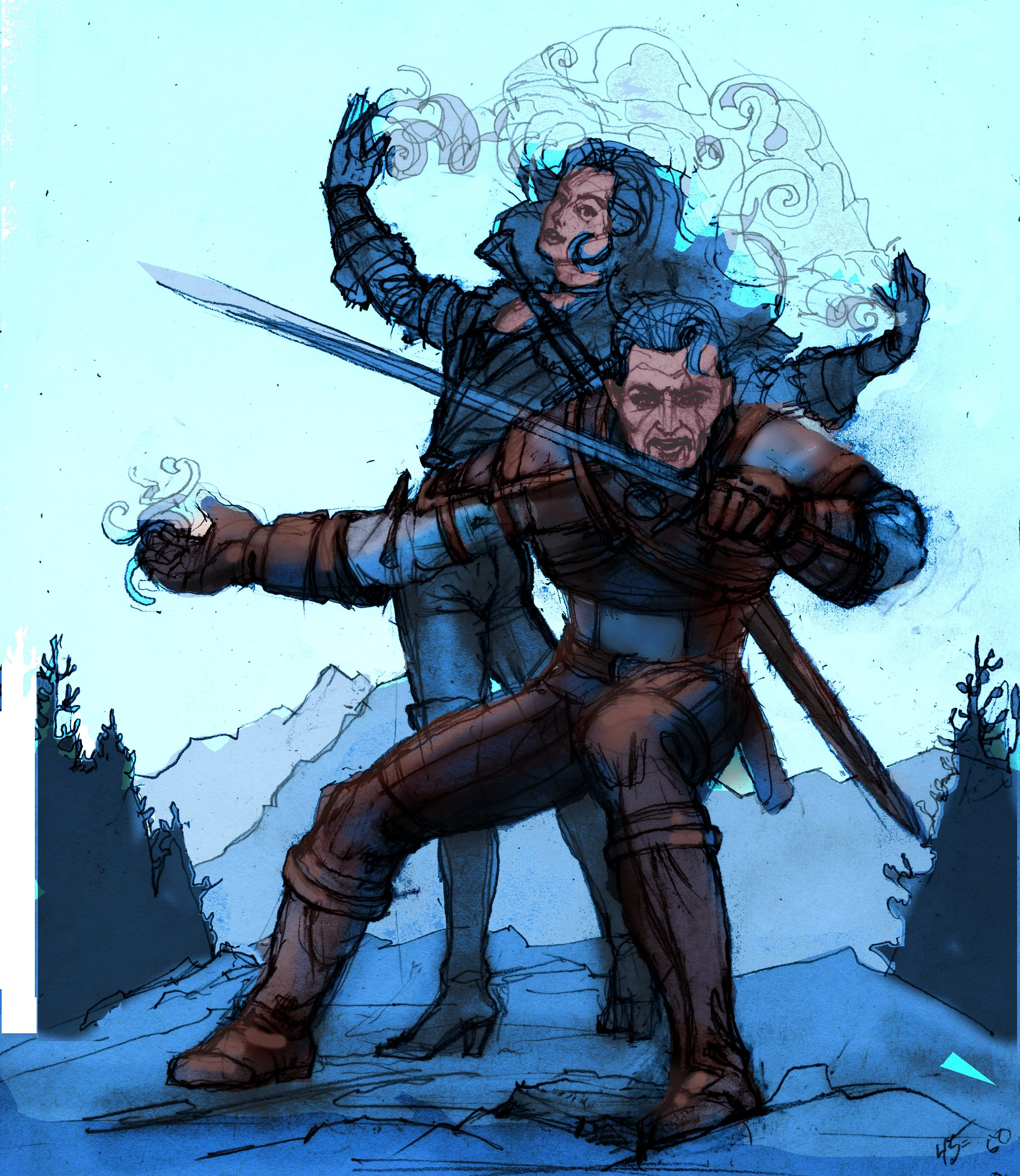 Scan drawing and 1 hour lay in-2.5 hr total hours